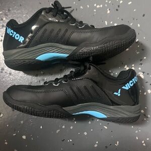 Victor Women's Black and Blue Athletic Shoes